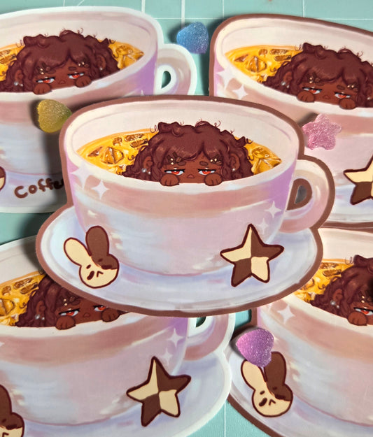 Cutie Coffee Time Sticker