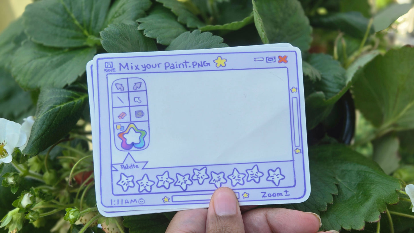 Mix Your Paint Palette Sticker