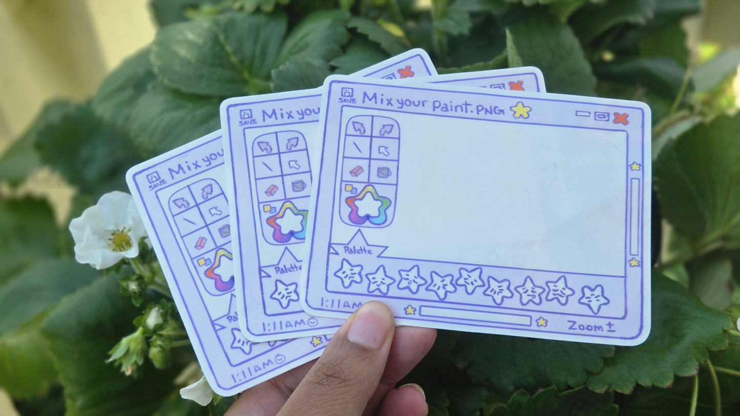 Mix Your Paint Palette Sticker