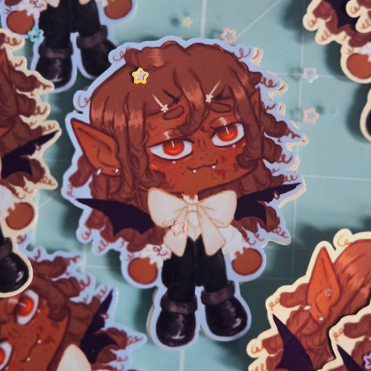 Chibi Vampire Wes Sticker