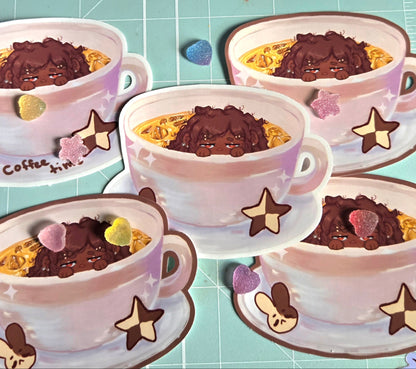 Cutie Coffee Time Sticker